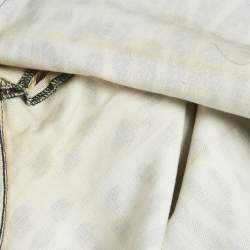 Pre Owned Roberto Cavalli Brown Leopard Print Denim Jeans S Waist 28"