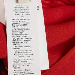 Roberto Cavalli Orange Crepe Trousers S