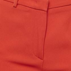 Roberto Cavalli Orange Crepe Trousers S