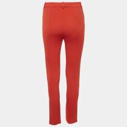 Roberto Cavalli Orange Crepe Trousers S