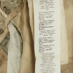 Pre Owned Roberto Cavalli Grey Snakeskin Print Crepe Straight Leg Pants S