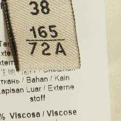 Pre Owned Roberto Cavalli Grey Snakeskin Print Crepe Straight Leg Pants S