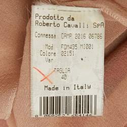 مملوكة مسبقًا Roberto Cavalli Red Stretch Knit Ruffled Maxi Dress S