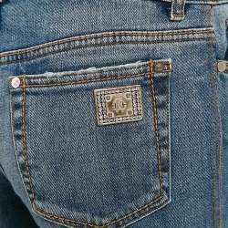 Pre Owned Roberto Cavalli Blue Washed Denim Skinny Jeans M Waist 28"