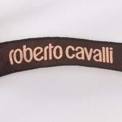 Pre Owned Roberto Cavalli Multicolor Printed Jersey One Shoulder Dress S