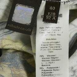 Pre Owned Roberto Cavalli Multicolor Printed Jersey Embellished Sleeveless Short Dress S