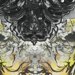 Pre Owned Roberto Cavalli Multicolor Printed Jersey Embellished Sleeveless Short Dress S