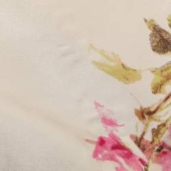 Pre Owned Roberto Cavalli Multicolor Floral Print Silk Top S