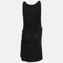 Roberto Cavalli Black Stretch Fabric Embellished Dress S