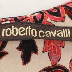 Pre Owned Roberto Cavalli Multicolor Printed Jersey Dress S