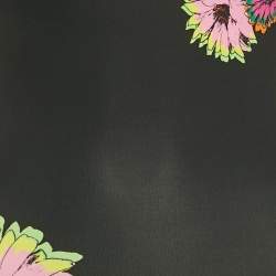 مملوكة مسبقًا Roberto Cavalli Black Floral Print Jersey Mini Dress S