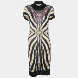 Roberto Cavalli Multicolor Printed Jersey Dress L