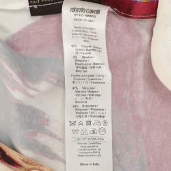 Pre Owned Roberto Cavalli Multicolor Floral Print Blazer M
