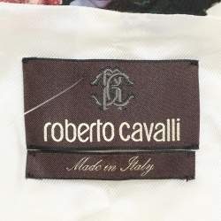 Pre Owned Roberto Cavalli Multicolor Floral Print Blazer M