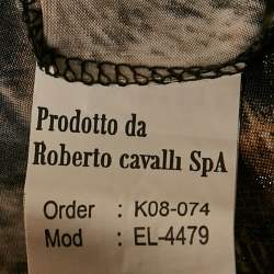 Roberto Cavalli Brown Printed Jersey Tank Top S