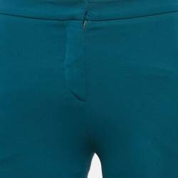 Roberto Cavalli Blue Stretch Crepe Skinny Trousers S
