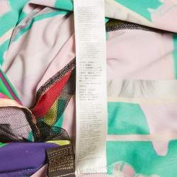 Roberto Cavalli Multicolor Printed Jersey Maxi Dress S