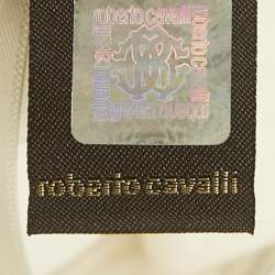 Roberto Cavalli  White Crepe Flared Leg Pants M