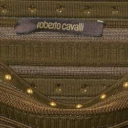 Roberto Cavalli Green Wool Blend Pleated Mini Skirt S