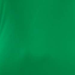 Roberto Cavalli Green Jersey Wrap Gown M
