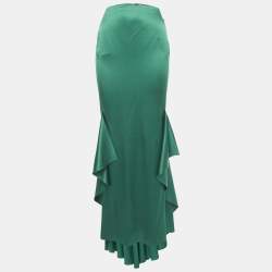 スカート FENDI Satin and gabardine skirt Green Fendi Women Satin And Gabardine Skirt In Green | ModeSens