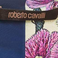 Pre Owned Roberto Cavalli Multicolor Printed Jersey Long Sleeve Top S