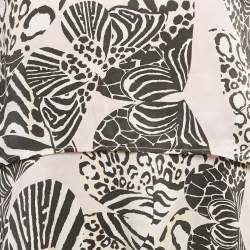 Pre Owned Roberto Cavalli Pink Printed Silk Mini Dress L