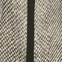 Pre Owned Roberto Cavalli Black Silk Monochrome Sheer Blouse S