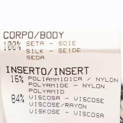 Pre Owned Roberto Cavalli Multicolor Printed Silk Lace Trim Camisole Tops M