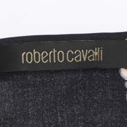 Pre Owned Roberto Cavalli Multicolor Floral Print Stretch Silk Camisole Tops M