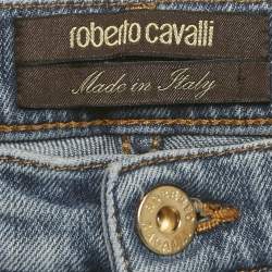 Pre Owned Roberto Cavalli Blue Denim Skinny Jeans S Waist 25"