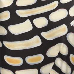 Pre Owned Roberto Cavalli Multicolor Printed Satin Maxi Skirt L