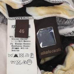 Pre Owned Roberto Cavalli Multicolor Jersey Ruched Top L