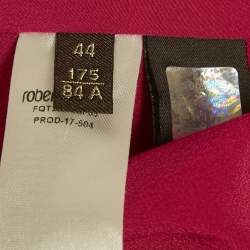 Pre Owned تنورة روبرتو كافالي ماكسي حرير مكسرة مطبوعة زهور متعددة الألوان مقاس متوسط (ميديم)