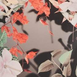 Pre Owned Roberto Cavalli Multicolor Floral Print Jersey V-Neck Top S