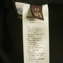 Pre Owned Roberto Cavalli Black Snake Embellished Jersey Mini Dress S