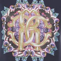Pre Owned Roberto Cavalli Printed Cotton T-Shirt M