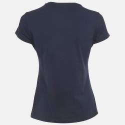 Pre Owned Roberto Cavalli Printed Cotton T-Shirt M