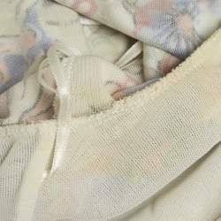 Pre Owned Roberto Cavalli Multicolor Floral Print Crepe Midi Dress M