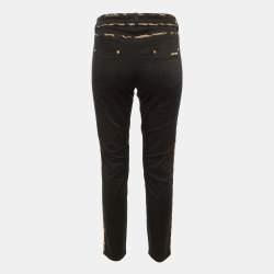Pre Owned Roberto Cavalli Black Denim Slim Fit Jeans M/Waist 32"