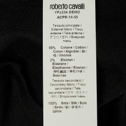 Pre Owned Roberto Cavalli Black Denim Slim Fit Jeans M/Waist 32"