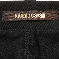 Pre Owned Roberto Cavalli Black Denim Slim Fit Jeans M/Waist 32"