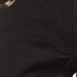 Pre Owned Roberto Cavalli Black Denim Slim Fit Jeans M/Waist 32"