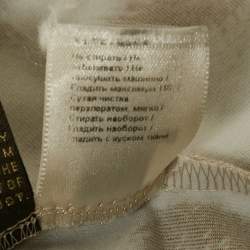 مملوكة مسبقًا Roberto Cavalli Beige Animal Printed Jersey Cutout Back Detail Long Dress M