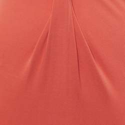 Pre Owned Roberto Cavalli Pink Knit Long Sleeve Mini Dress S