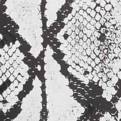 Pre Owned Roberto Cavalli Brown Snake Skin Print Cotton T-Shirt L
