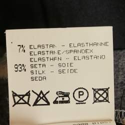 Pre Owned Roberto Cavalli Beige Printed Silk One shoulder Short  Dress S 