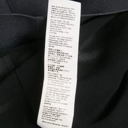 Pre Owned Roberto Cavalli Black Leopard Print Crepe Sleeveless Midi Dress L