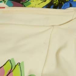 Pre Owned Roberto Cavalli Multicolor Printed Jersey Maxi Dress L