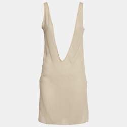 Pre Owned Roberto Cavalli Lavender Knit Mini Dress S 